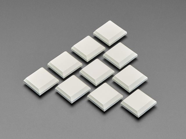 Kailh CHOC Slim Key Caps - Milky White - 10 pack