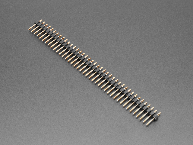 Solderless Press-Fit Male Pin Header - 2.54mm / 0.1" Pitch