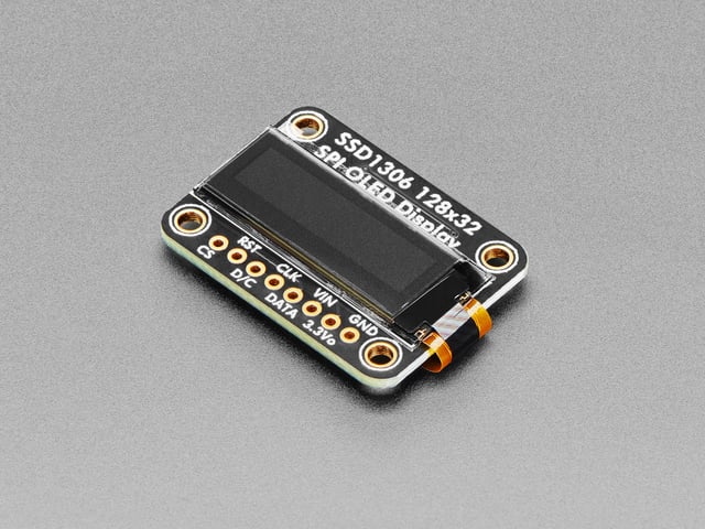 Monochrome 128x32 SPI OLED graphic display