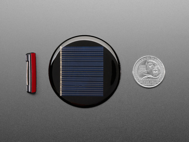 Round Solar Panel Skill Badge - 5V / 40mA