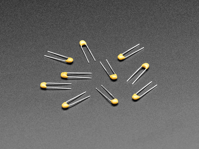 0.1uF ceramic capacitors - 10 pack