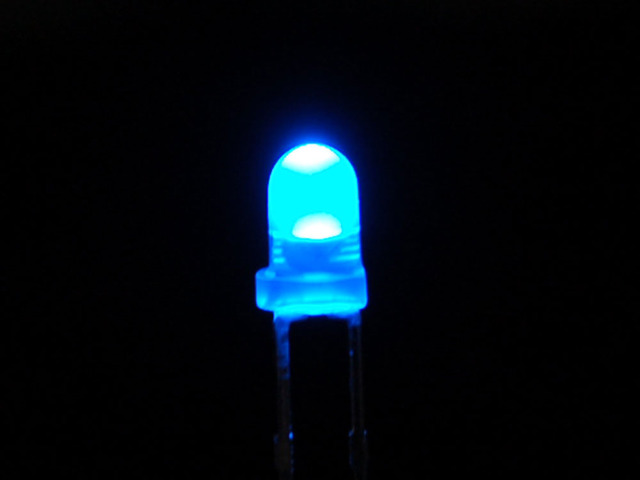 Diffused Blue 3mm LED (25 pack)