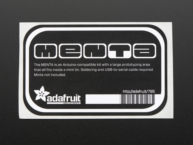 MENTA - Sticker for mint tin