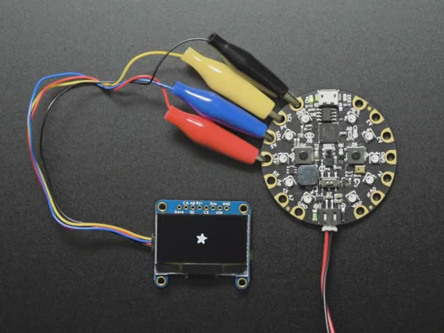 Monochrome 1.3" 128x64 OLED graphic display - STEMMA QT / Qwiic