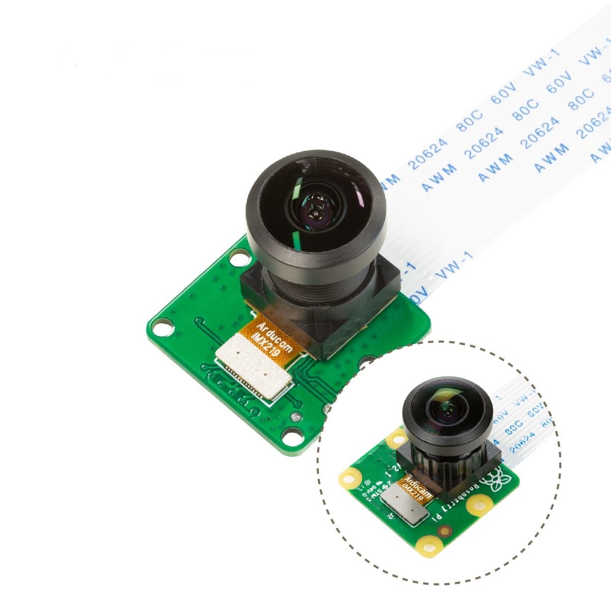 Arducam IMX219 Camera Module with fisheye lens for Jeson Nano and Raspberry Pi Compute Module