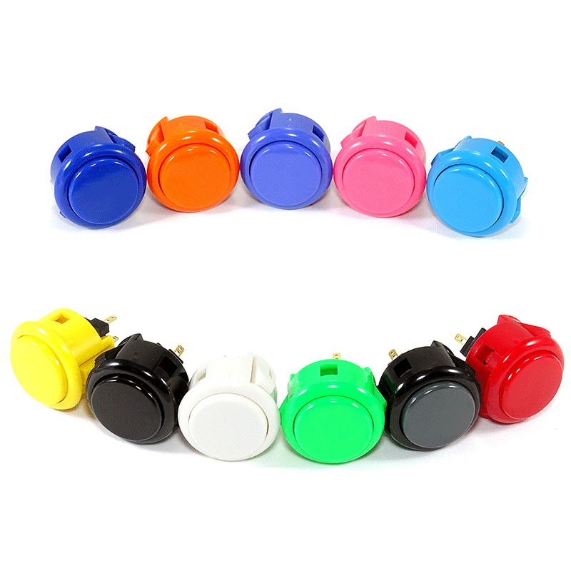 30mm Ronde Arcade Game Knop - Roze