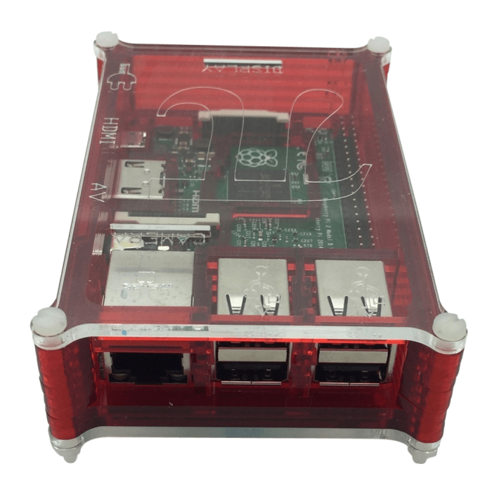 SOS Behuizing Bloedrood