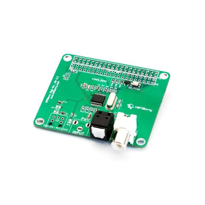 HiFiBerry Digi+ - standard version met spacers voor de B+
