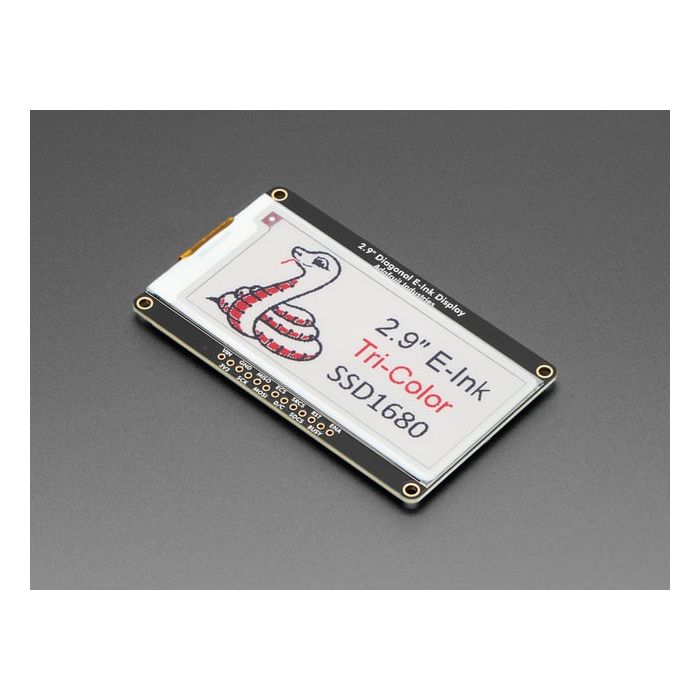 Adafruit 2.9" Red/Black/White eInk Display Breakout - THINK INK