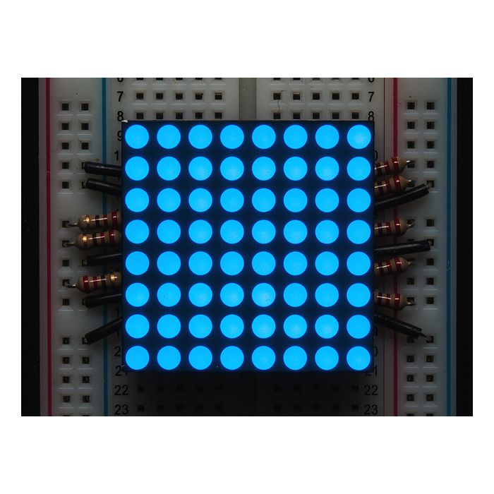 Small 1.2" 8x8 Ultra Bright Blue LED Matrix