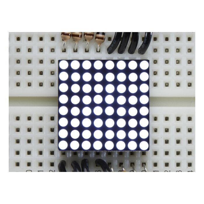 Miniature Ultra-Bright 8x8 White LED Matrix