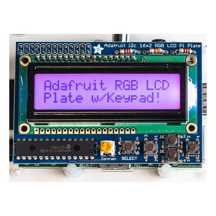 Adafruit RGB Positive 16x2 LCD+Keypad Kit for Raspberry Pi