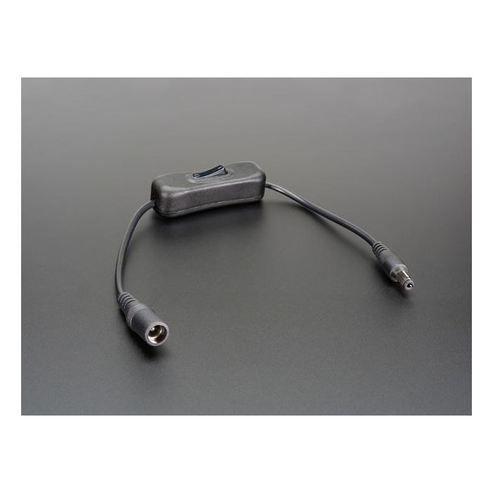In-line power switch for 2.1mm barrel jack