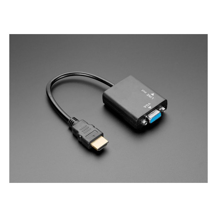 HDMI to VGA Video Adapter and 3.5mm Male/Male Stereo Cable