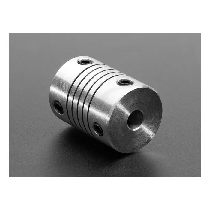 Aluminum Flex Shaft Coupler - 5mm to 5mm