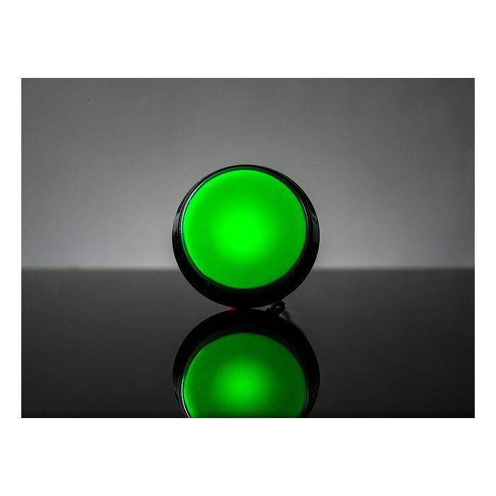 Large Arcade Button with LED - 60mm Green