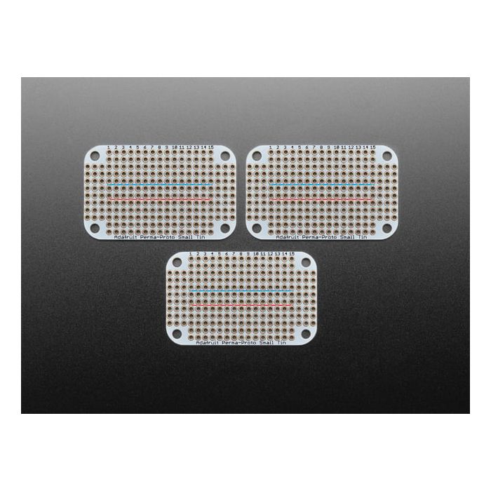 Adafruit Perma-Proto Small Mint Tin Size Breadboard PCB - 3 pack