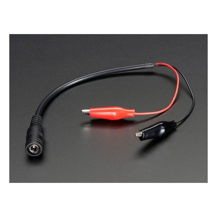 2.1mm DC Barrel Jack to Alligator Clips