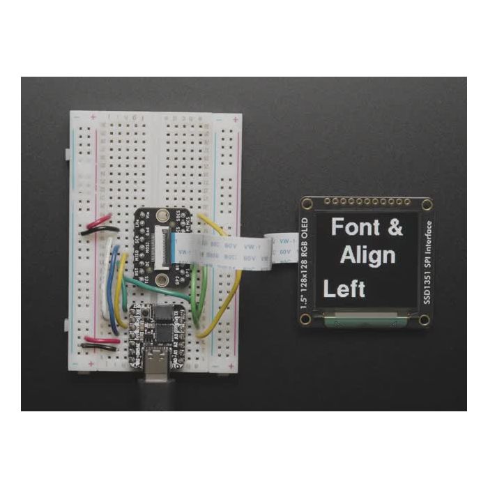 OLED Breakout Board - 16-bit Color 1.5" w/microSD holder