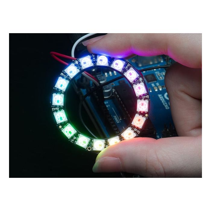 NeoPixel Ring - 16 x 5050 RGB LED with Integrated Drivers
