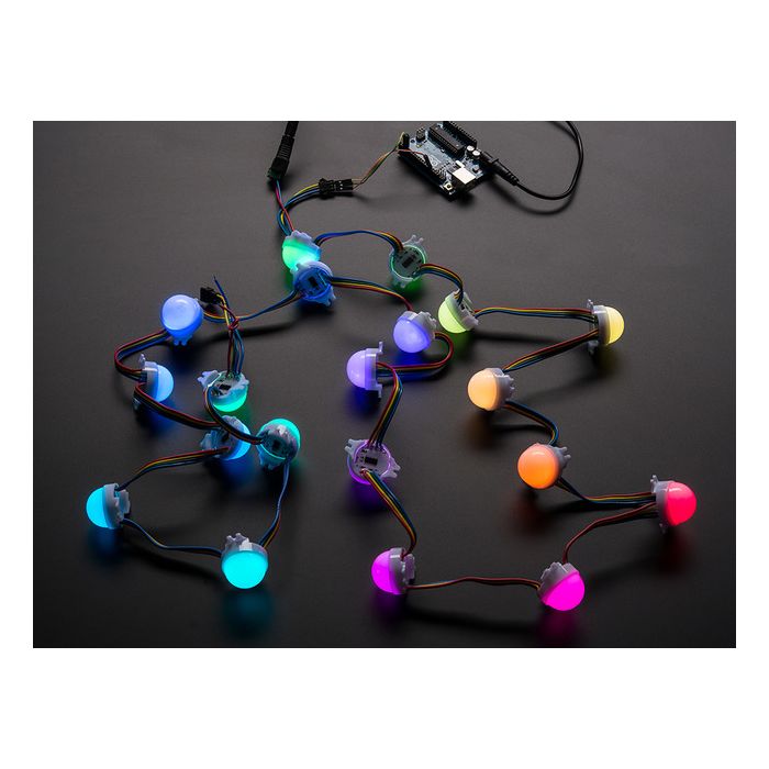 30mm Dots - 12V Digital RGB LED Pixels (Strand of 20)