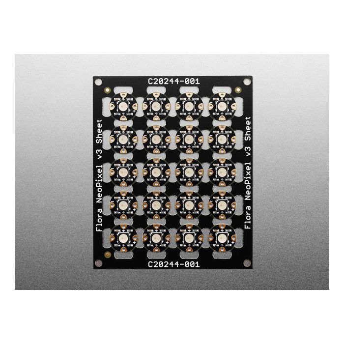 Flora RGB Smart NeoPixel version 3 - Sheet of 20