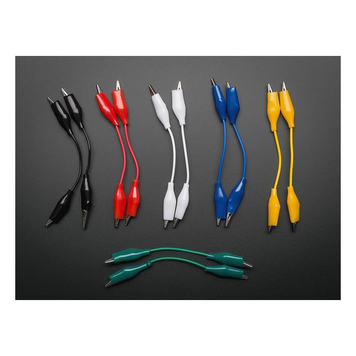 Short Wire Alligator Clip Test Lead (set of 12)