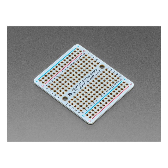 Adafruit Perma-Proto Quarter-sized Breadboard PCB - Single