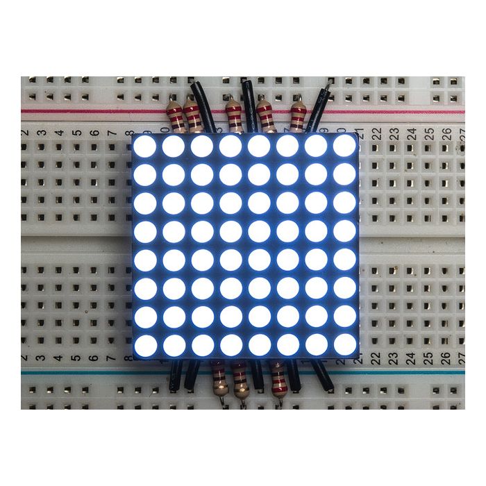 Small 1.2" 8x8 Ultra Bright White LED Matrix