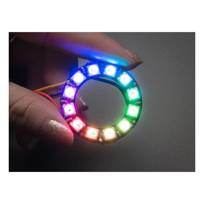 NeoPixel Ring - 12 x 5050 RGB LED with Integrated Drivers