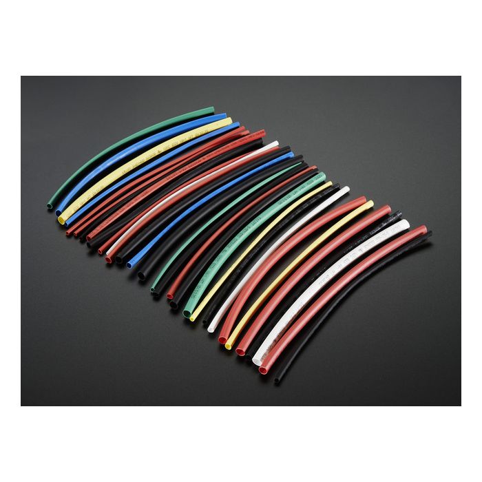 Multi-Colored Heat Shrink Pack - 3/32" + 1/8" + 3/16" Diameters
