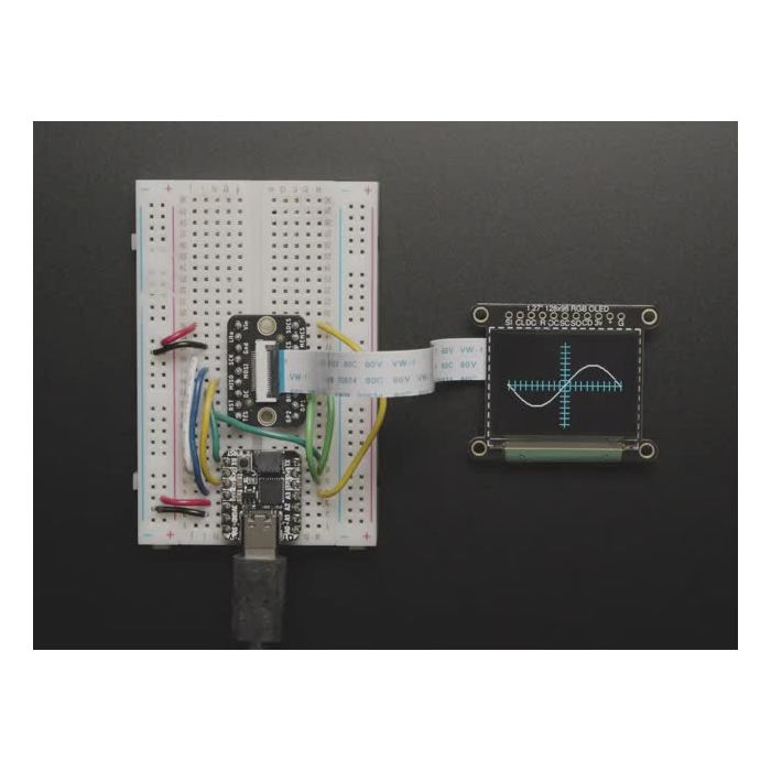 OLED Breakout Board - 16-bit Color 1.27" w/microSD holder