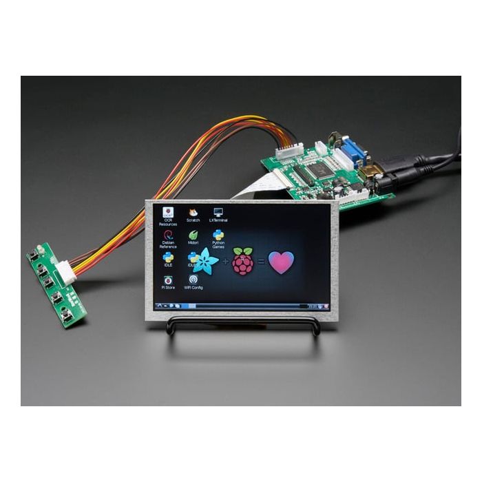 HDMI 4 Pi 5" Display not Touchscreen 800x480 - HDMI/VGA/NTSC/PAL