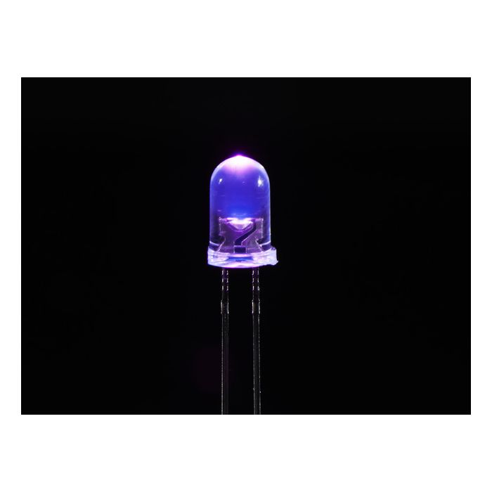 UV/UVA 400nm Purple LED 5mm Clear Lens - 10 pack