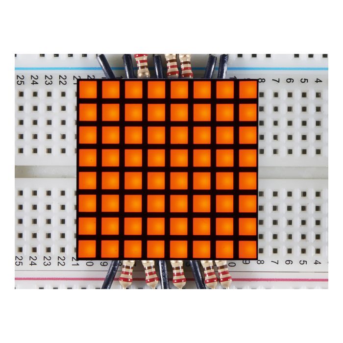 1.2" 8x8 Matrix Square Pixel - Amber