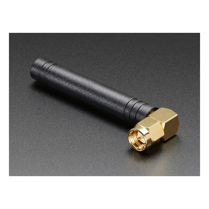 Right-angle Mini GSM/Cellular Quad-Band Antenna - 2dBi SMA Plug