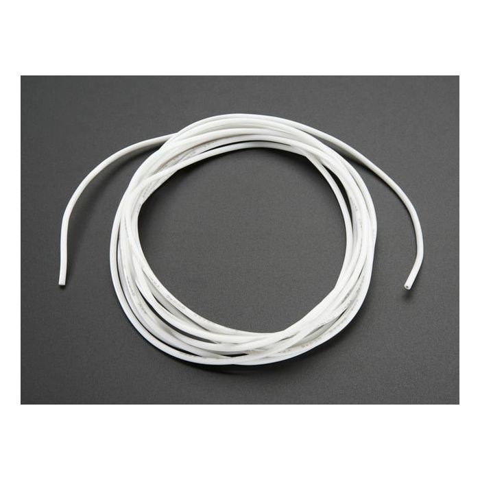 Silicone Cover Stranded-Core Wire - 2m 26AWG White
