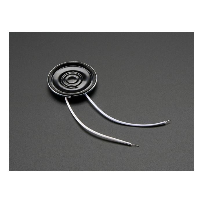 Mini Metal Speaker w/ Wires - 8 ohm 0.5W
