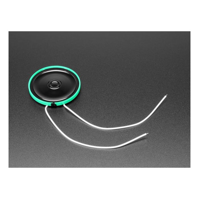 Thin Plastic Speaker w/Wires - 8 ohm 0.25W