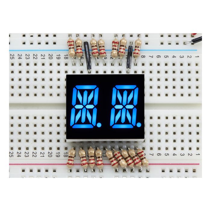 Dual Alphanumeric Display - Blue 0.54" Digit Height - Pack of 2