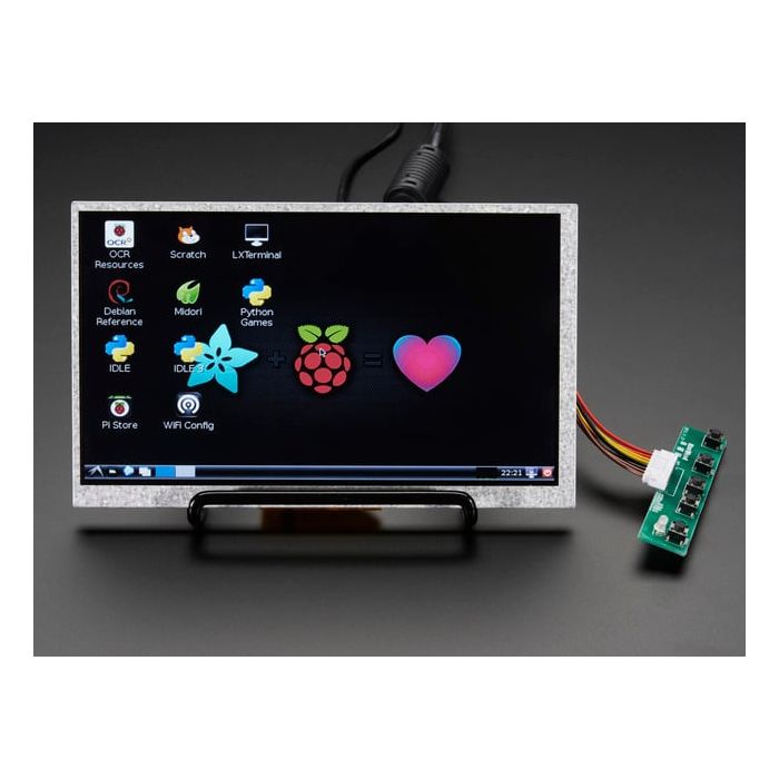 HDMI 4 Pi: 7" Display no Touchscreen 800x480 - HDMI/VGA/NTSC/PAL