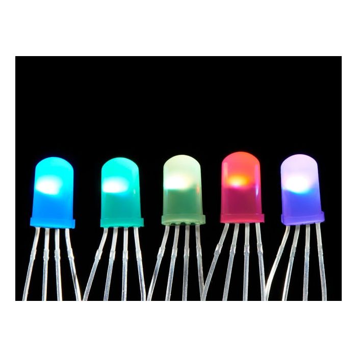 NeoPixel Diffused 5mm Through-Hole LED - 5 Pack