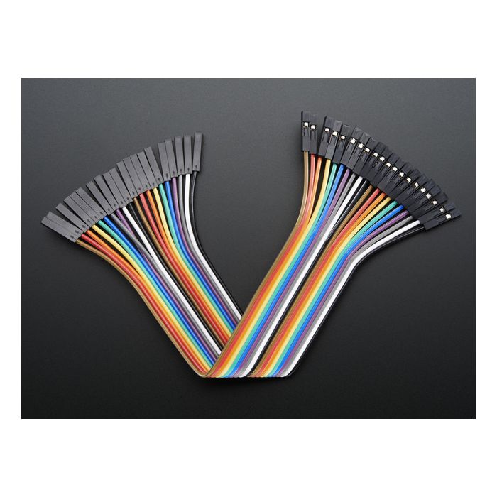 Premium Female/Female Jumper Wires - 20 x 6" (150mm)