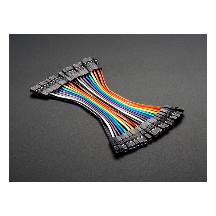 Premium Female/Female Jumper Wires - 20 x 3" (75mm)