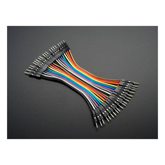 Premium Male/Male Jumper Wires - 20 x 3" (75mm)