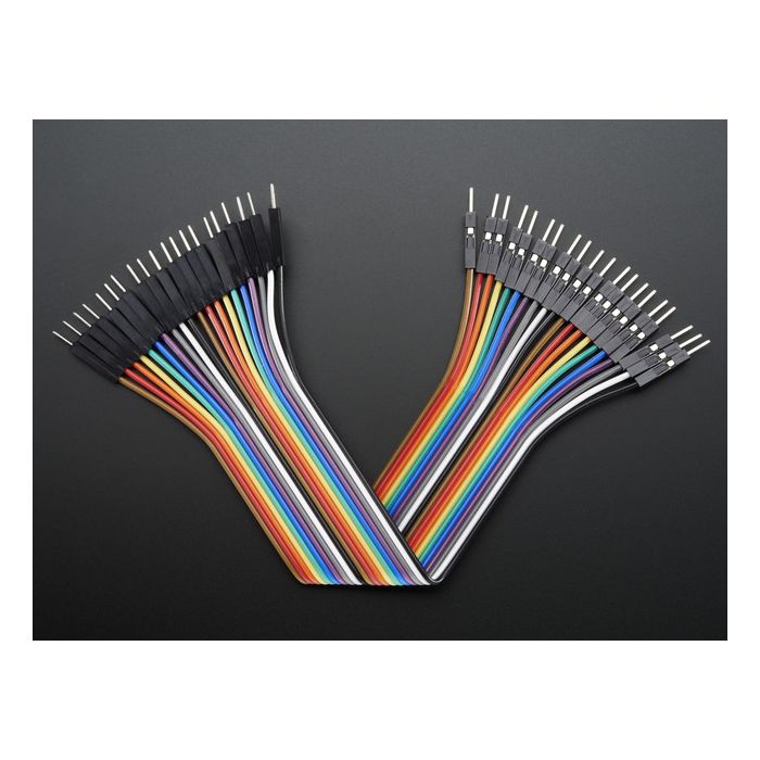 Premium Male/Male Jumper Wires - 20 x 6" (150mm)