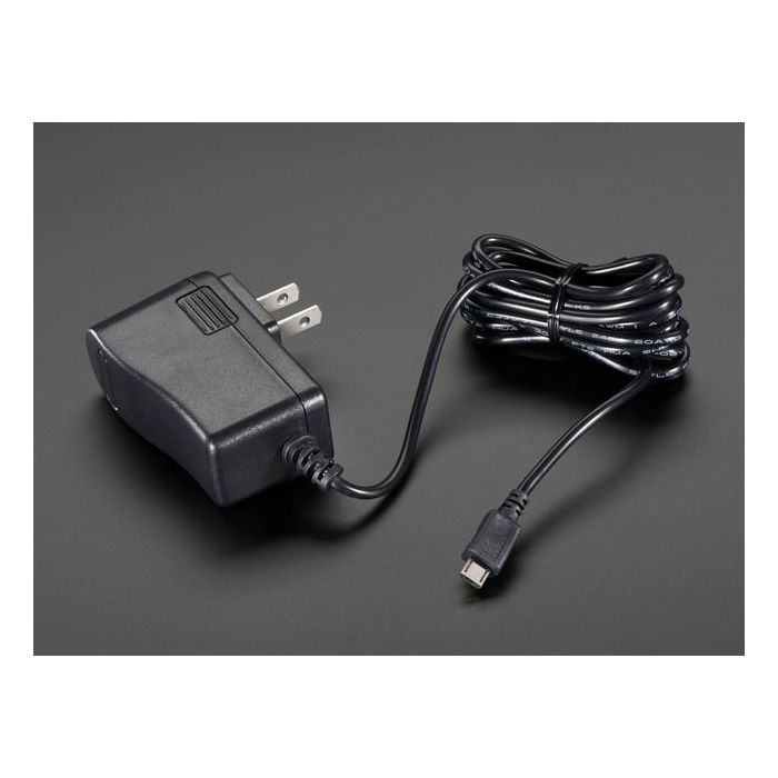 5V 2.5A Switching Power Supply with 20AWG MicroUSB Cable