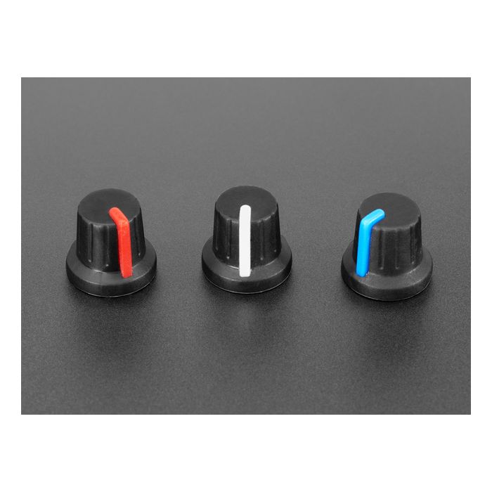 Potentiometer Knob - Soft Touch T18 - Blue