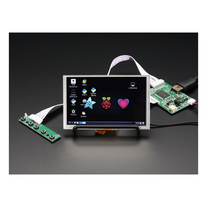 HDMI 4 Pi: 5" Display w/Touch and Mini Driver - 800x480 HDMI