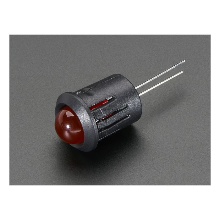 10mm Plastic Bevel LED Holder - Pack of 5